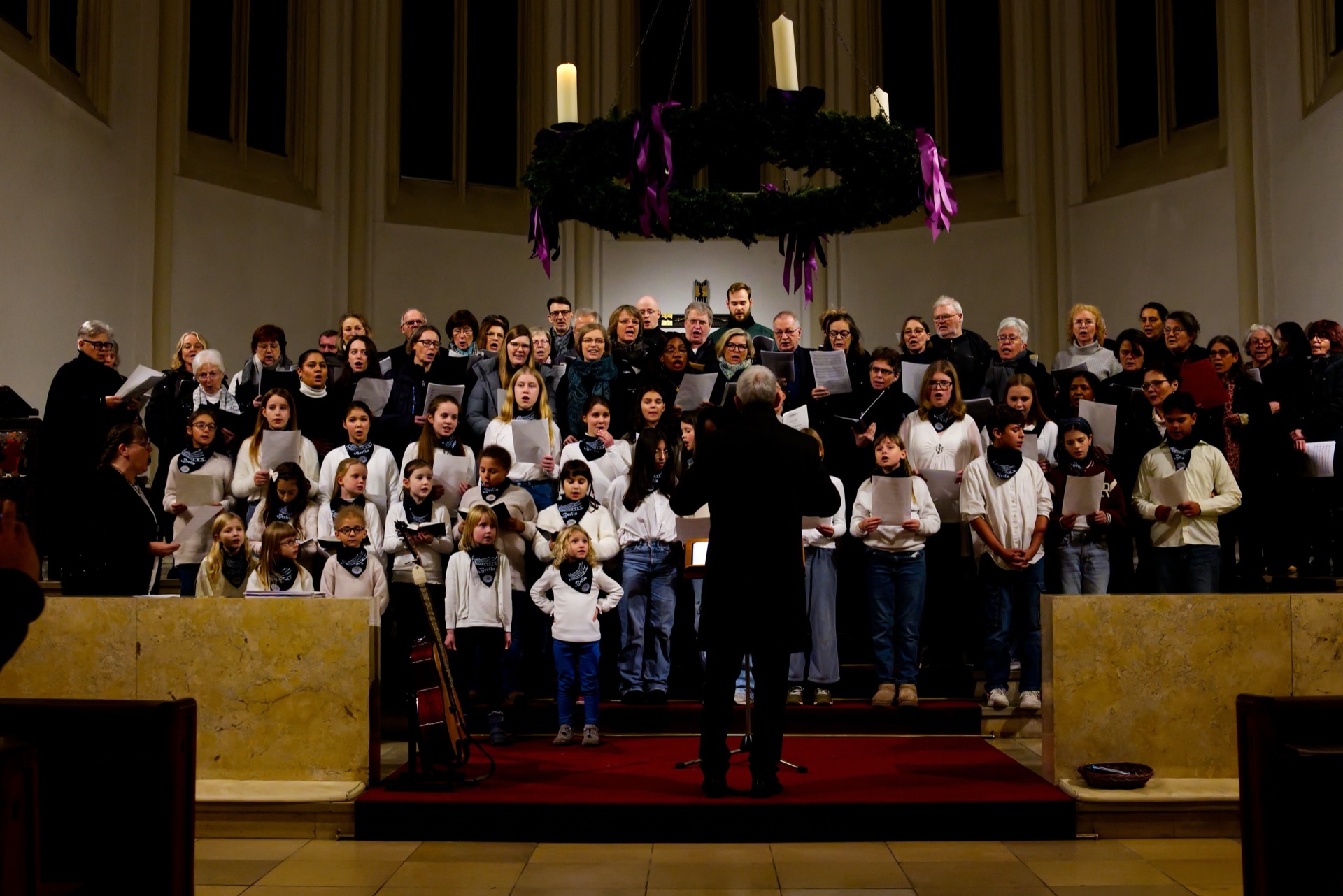 Aufnahme der Kirchenchöre während des Adventssingens 2025