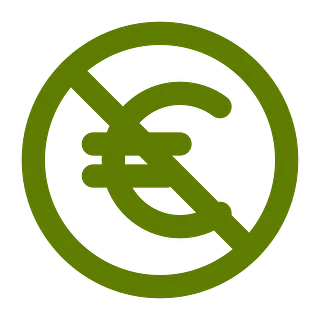 Symbolhafte Darstellung von Kostenlosigkeit