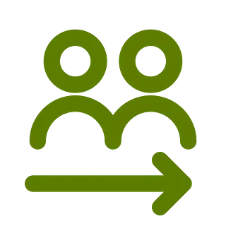 Symbolhafte Darstellung von Begleitung