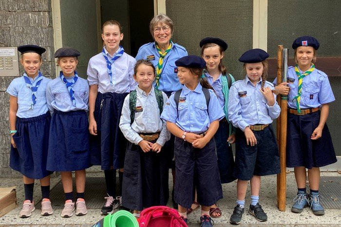 Pfadfinderkinder in unsserer Pfarrei